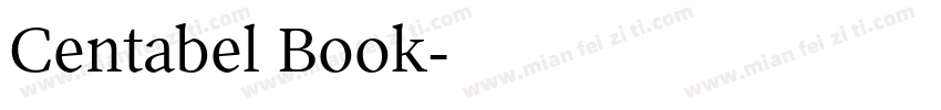 Centabel Book字体转换
